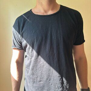NUDIE JEANS Black Slub Tee